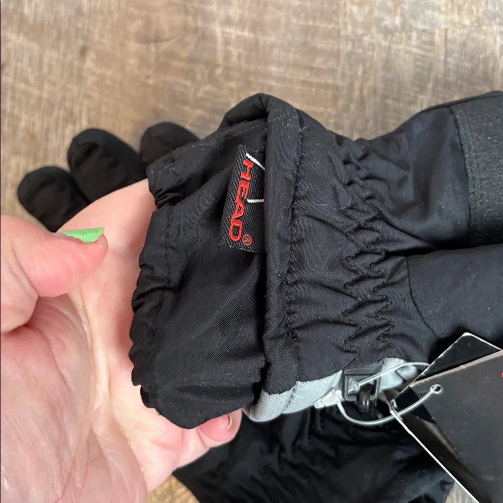 Head Thermolite Active Inner Dry Black Gray Gloves Snowboarding Outdoors size M